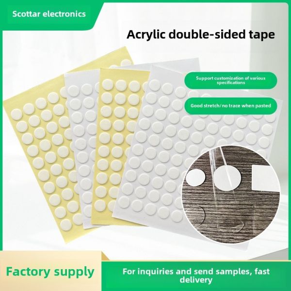 Transparent Acrylic Double-Sided Tape Traceless and Nano Dot Tape for Card Positioning Removable Adhesive Paper & Film