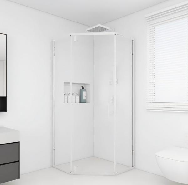 Diamond Shaped Shower Glass Wall Profile Erosion Resistant For Bathroom Partition