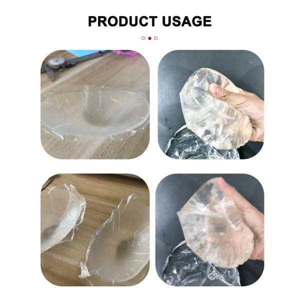 Gel de silicona blanda OEM de 25 kg para parche de almohadilla mamaria con tono de piel