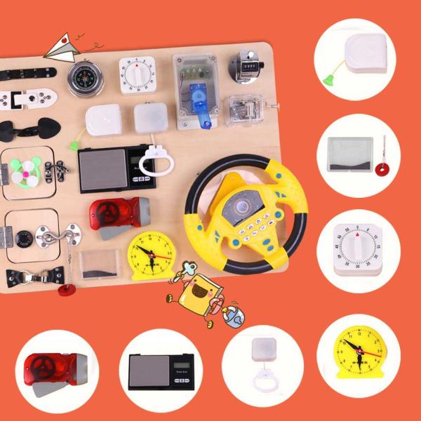 Sensory Locks and Latches Cube for Unisex Toddlers to Develop Fine Motor Skills