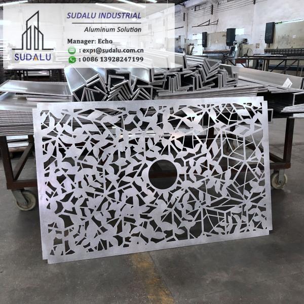 SUDALU Aluminum Perforated Panel Building Decoration Customized Aluminum Laser Cutting Panel