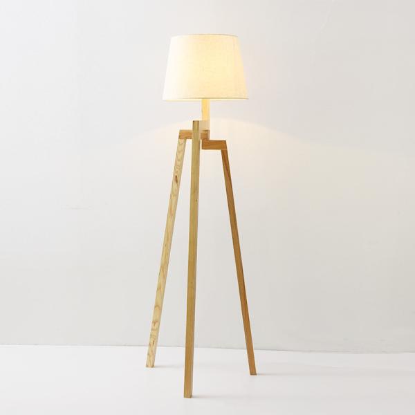 Nordic Tripod Solid Wood Creative Sofa and Bedside Wood tripod lamp(WH-WFL-06)