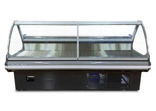 Refrigerador de aço inoxidável comercial da exposição do supermercado fino que refrigera rapidamente o baixo consumo