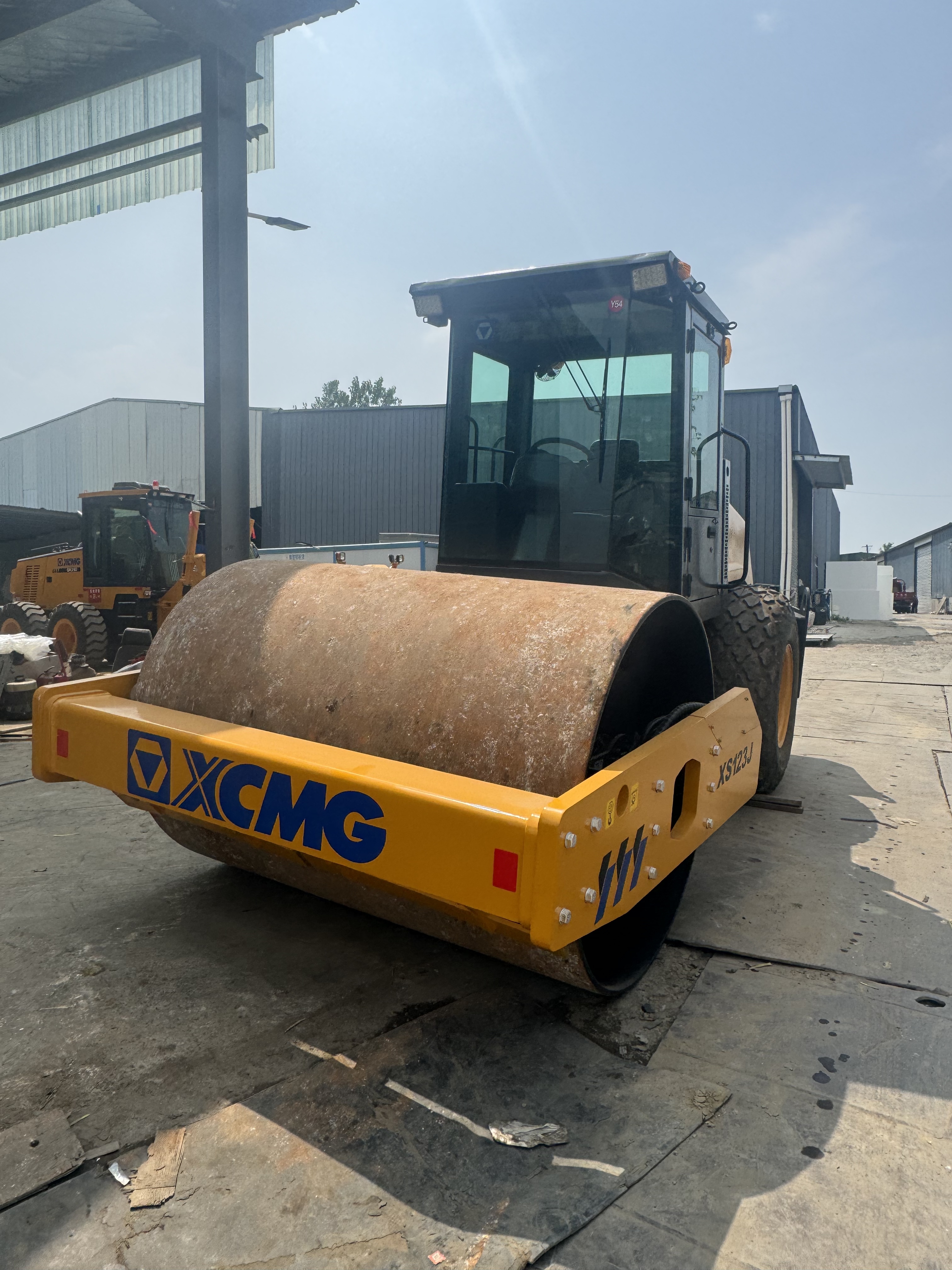 XCMG XS123J Used Road Roller 12T Construction Site Equipment 93kw