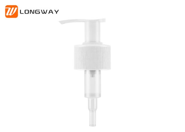 Lightweight Plastic Lotion Pump Top With Custom Logo Printed SGS Approval
