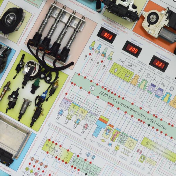 Whole Vehicle Electrical Teaching Board Educational Purposes
