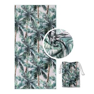 New Styles Comfortable Gently Microfiber Beach Towel Fast Water Absorption Printed Beach Towel Custom Printing