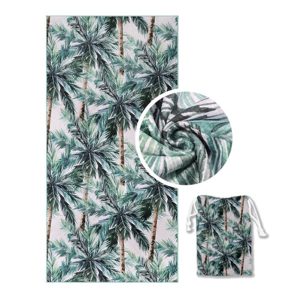 New Styles Comfortable Gently Microfiber Beach Towel Fast Water Absorption Printed Beach Towel Custom Printing