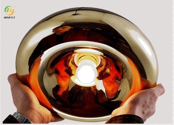 D18cm Современный подвесной светильник Люстра из прочного металла Розовое золото Серебро E27