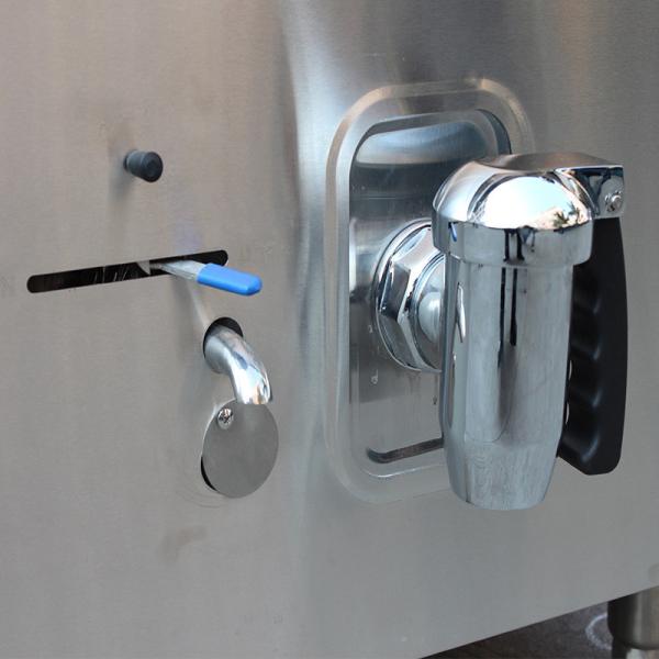 Cisterna eléctrica de acero inoxidable con chapa de 100 litros