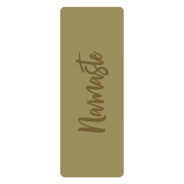 5mm Printed Pu Custom Eco Friendly PU Rubber Pilates Yoga Mat With Namaste Logo