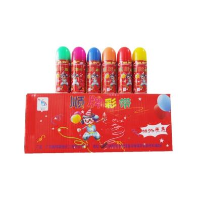 ODM Practical Party Silly String Spray Nonflammable Tin Material