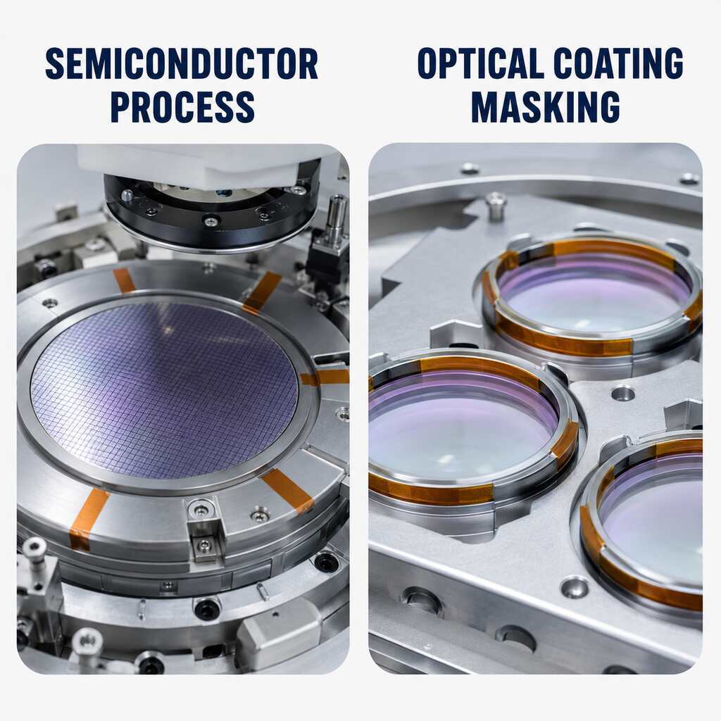 Non-Silicone Polyimide Tape (Silicone-Free Adhesive PI Tape / Acrylic PI Insulation Tape / Low-Contamination Masking Tape) – For Semiconductor, Optical Coating & Battery Processes
