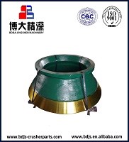 GP220 Stone Cone Crusher Spare Parts Durable Mantle and Bowl Liner with EN124 Standard