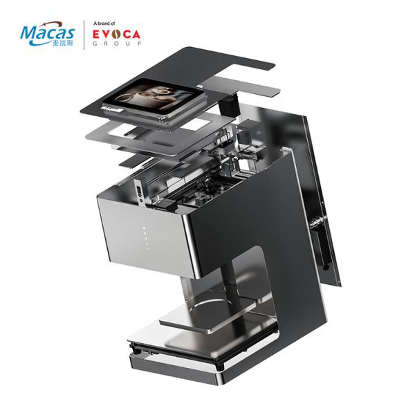 高級インクジェットプリンター カフェ印刷機 15W 動作力