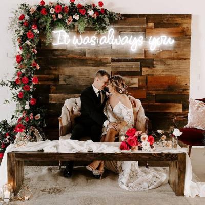 Casamento feito-à-medida romântico morno da letra do diodo emissor de luz do projeto livre sinais de néon claros de néon