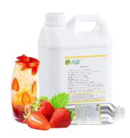 Grado alimenticio sabor fresco a fresa jugo sabor a fresa para elaborar bebidas