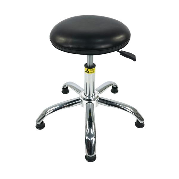 Silla de laboratorio antiestática personalizable de 20 pulgadas con cuero PU, 300 libras