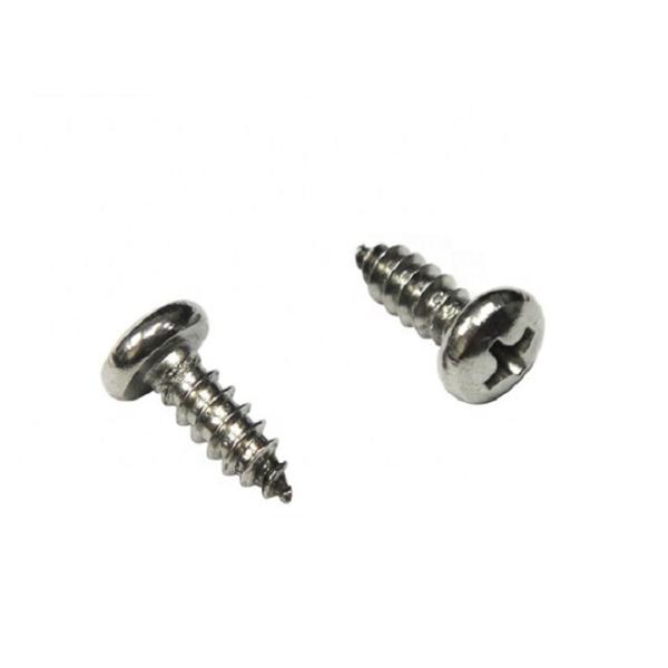 Small Self Tapping Wood Screws With Cross Recessed / Phillips Drive Round Head