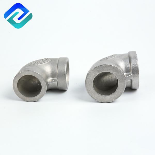 BSPP SS Pipe Fittings Stainless Steel Elbow Female Thread Equal 90 Degree 150LB