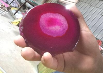 Nontoxic Natural Agate Stone , Stones For Crafts Multiple Color Customized Size