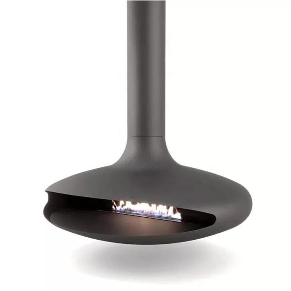 Cheminée sans fumée suspendue au bioéthanol suspendue montée sur le toit