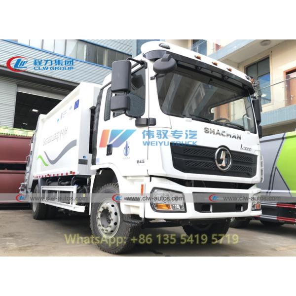 SHACMAN 4x2 6 Wheeler 14 16cbm Rear Loader Compressed Garbage Truck