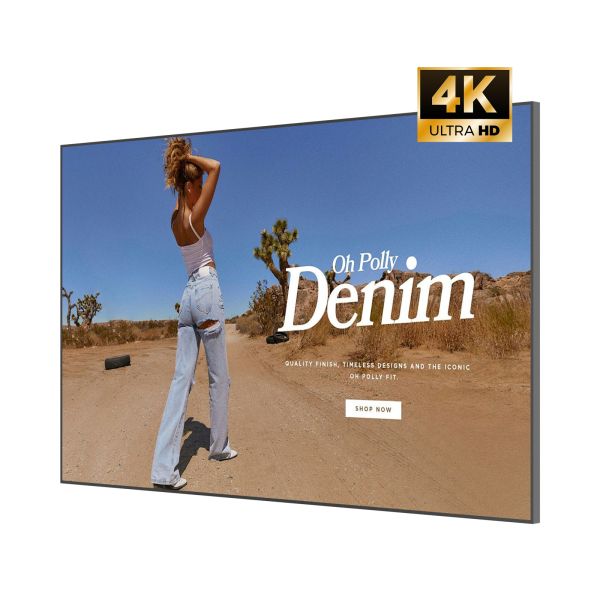 Ultra Thin Android Smart 4K LCD Digital Signage Display 43 to 86 Inch Commercial