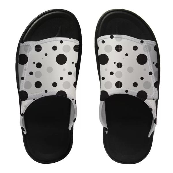 Custom Printable Leather Sublimation PVC Flip Flops Blanks With Buckle Blank Slippers For Photos Printing