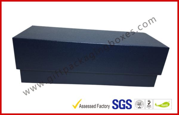 HI Glossy Leather paper lid and base box with black / grey FOAM inner