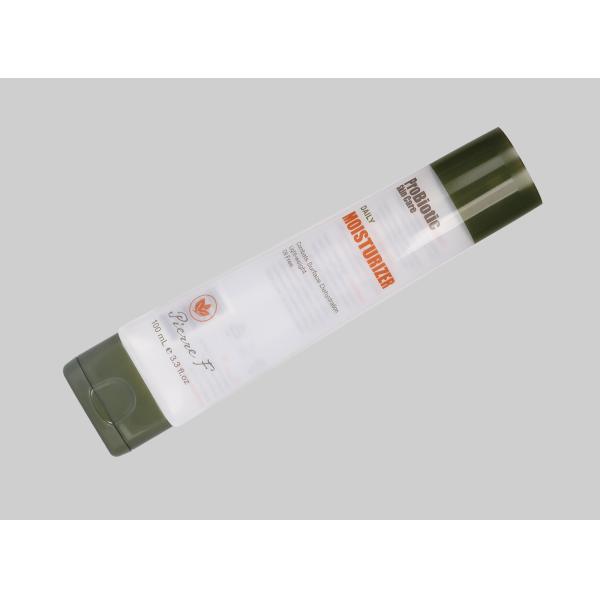 Пластиковая трубка косметическое D35mm 35-100ml лосьона солнцезащитного крема с супер плоской овальной крышкой сальто