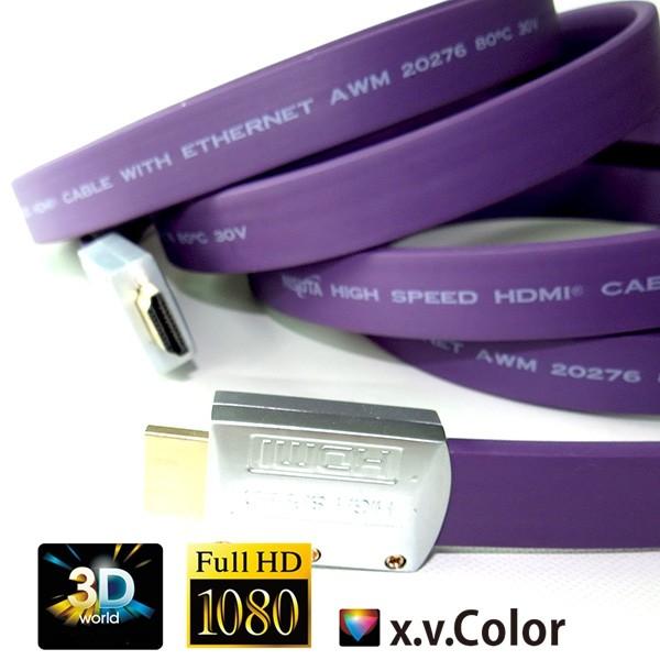 High quality flat Blu-ray 3D DVD, HDTV 1.4V HDMI cable with different colors