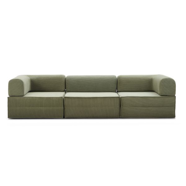 Vacuum Pack Modern Convertible Foam Eco-Friendly 2 Seater Hotel Use Living Room Compressed Folding Rectangle Sofa Bed Double