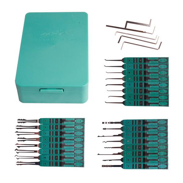 Hooked Auto Locksmith Tools KLOM South Korea 32 Lily Set Soft-plastic Handle