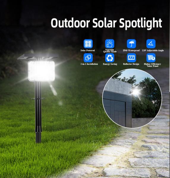 Outdoor Lighting Waterproof Solar LED Lights 6000 - 6500K For Garden Lawn