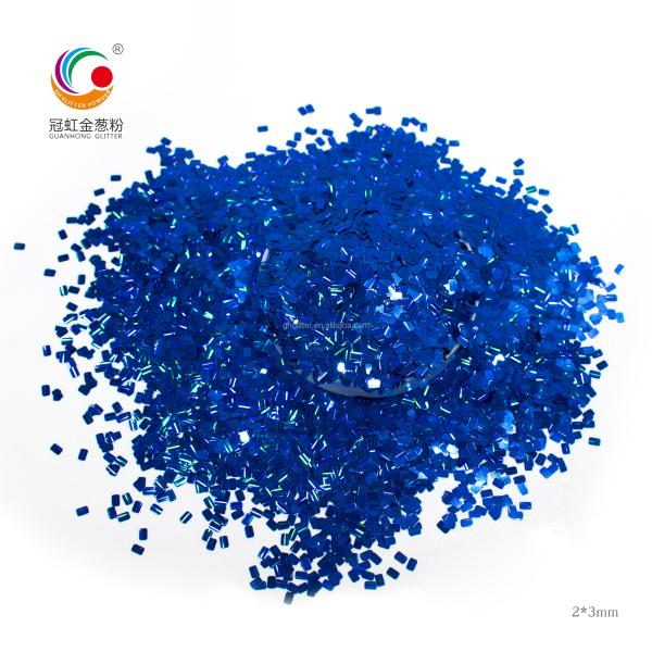 Royal Blue Polyester Loose Chunky Bulk Holographic Glitter Sparkle For Craft Cosmetic PET
