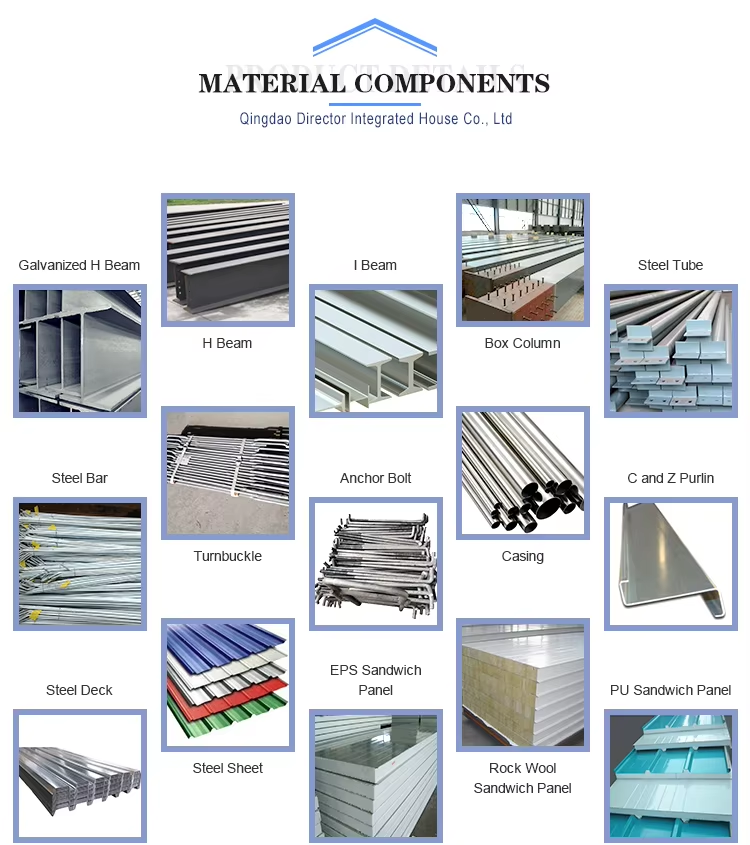 Durable Steel Structure Prefabricated Warehouse Church Building Workshop Prefabricated Steel Church House