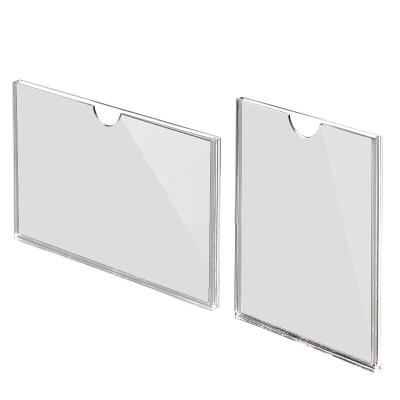 Lightweight A3 Plastic Acrylic Sheet Data Display Sign Holder 5x7