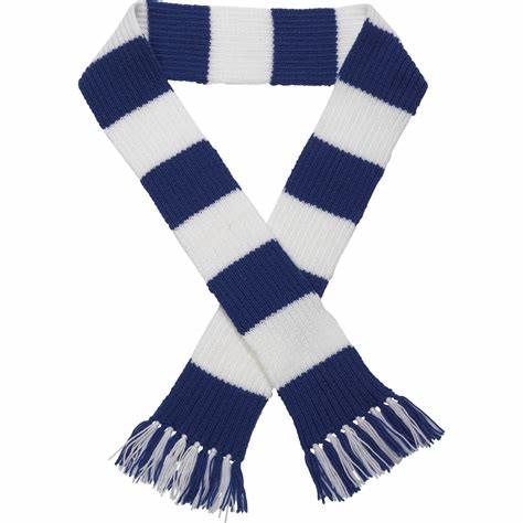 50cm Winter Wool Free Striped Scarf Knitting Pattern With Embroidery Logo