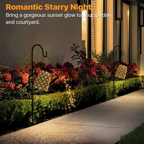 Continuous Lighting Time 8-10h Solar Kettle Light for Outdoor Decorative Lighting