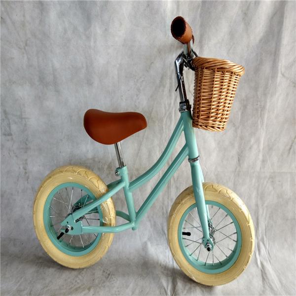 12 Kids' Balance Bike with Front Basket No Pedal 18 Months to 4 Years of Development