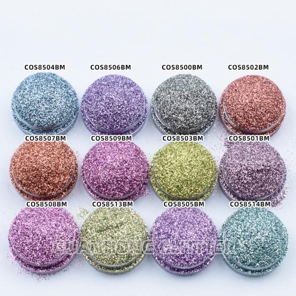 Makeup Crafts Plant Cellulose Biodegradable Sustainable Glitter Powder Hexagonal Custom