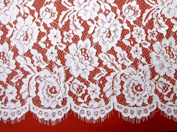 Eyelash Cord Lace Fabric  for Wedding Dress