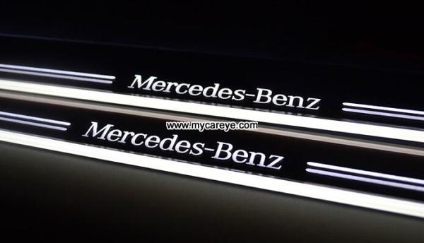 Mercedes-Benz W212 E200 E260 E300L custom car door Welcome Pedal LED Light