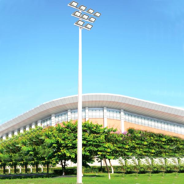 Galvanized Steel Stadium Lighting Tower 15-35m ODM High Mast Light Pole