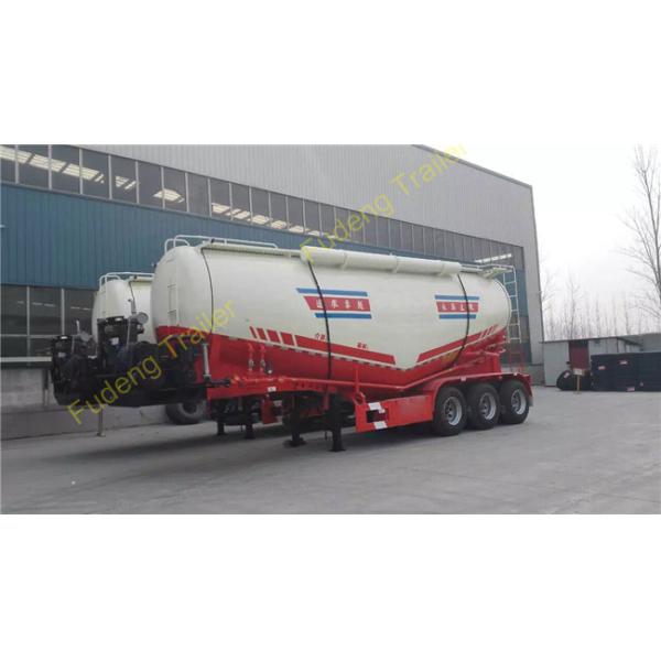 V shaped Bulk cement tanker semi-trailer 45CBM powder material transport trailer