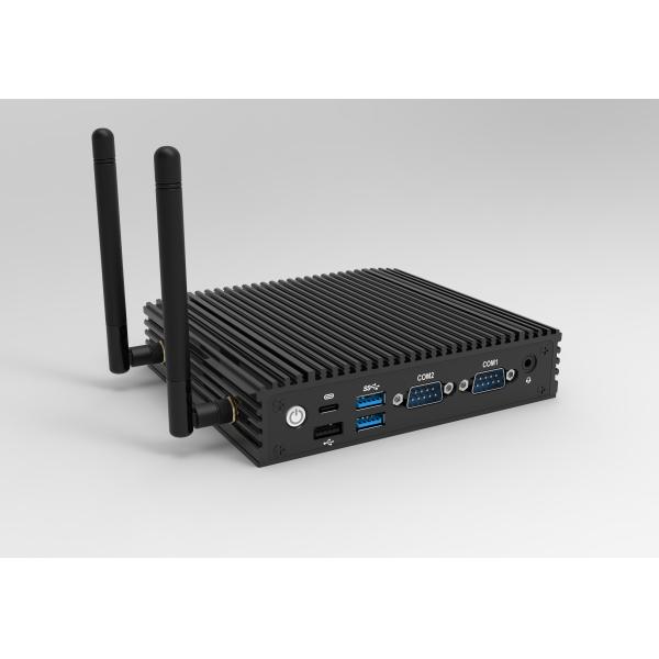 Dual COM Dual Lan Embedded Industrial PC N100 Mini Desktop Computer без вентилятора, Wi-Fi 6