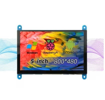800*480 LCD HDMI Screen 5 Inch Raspberry Pi LCD Touch Screen With 5 Point Capacitive Touch Screen