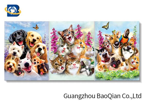 Home / Hotel Wall Photo 3D Effect Printing Lovely Cat / Dog Stereograph