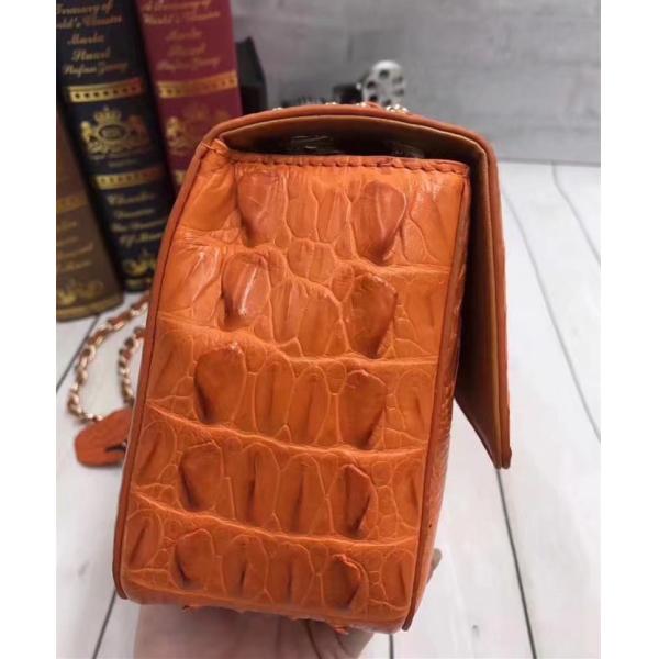 Genuine Crocodile Skin Lady Flap Purse Female Single Cross Shoulder Bag Real Alligator Leather Women's Messenger Bag